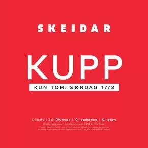 Skeidar-katalog i Bergen | Eksklusive tilbud og kupp | 2025-08-17T00:00:00.000Z - 2025-08-17T00:00:00.000Z