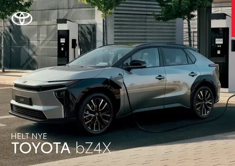 Toyota-katalog | bZ4X Kundeavis | 2025-08-17T00:00:00.000Z - 2026-08-17T00:00:00.000Z