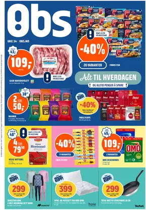 Obs-katalog i Haugesund | Topptilbud og rabatter | 2025-08-17T00:00:00.000Z - 2025-08-23T00:00:00.000Z
