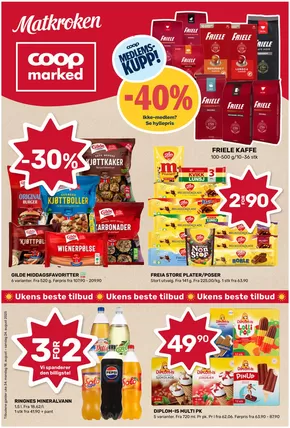 Coop Marked-katalog i Namsskogan | Aktuelle kupp og tilbud | 2025-08-18T00:00:00.000Z - 2025-08-24T00:00:00.000Z