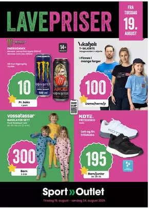 Sport Outlet-katalog i Fredrikstad | Aktuelle kupp og tilbud | 2025-08-19T00:00:00.000Z - 2025-08-24T00:00:00.000Z