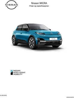 Nissan-katalog | NYE MICRA | 2025-08-20T00:00:00.000Z - 2026-08-20T00:00:00.000Z
