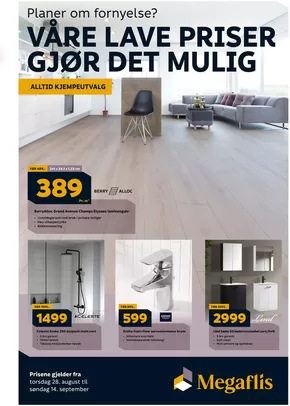 Megaflis-katalog i Surnadal | Vare lave priser gjør det mulig | 2025-08-25T00:00:00.000Z - 2025-09-14T00:00:00.000Z