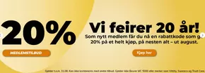20% Vi feirer 20 år!