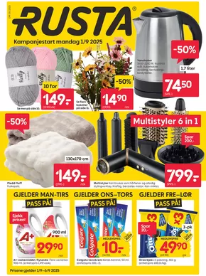 Rusta-katalog i Mandal | Rusta Kundeavis | 2025-09-01T00:00:00.000Z - 2025-09-06T00:00:00.000Z