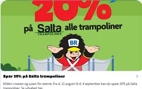 BR Leker-katalog i Ulsteinvik | Spar 20% på Salta trampoliner | 2025-09-01T00:00:00.000Z - 2025-09-04T00:00:00.000Z