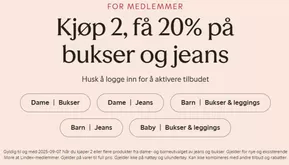 Lindex-katalog i Nesttun | Kjøp 2, få 20% på bukser og jeans | 2025-09-03T00:00:00.000Z - 2025-09-07T00:00:00.000Z