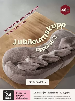 A-Møbler-katalog i Årnes | Oppdag attraktive tilbud | 2025-09-08T00:00:00.000Z - 2025-09-22T00:00:00.000Z