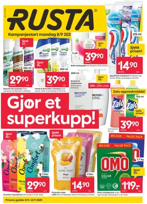 Rusta-katalog i Sarpsborg | Rusta Kundeavis | 2025-09-08T00:00:00.000Z - 2025-09-22T00:00:00.000Z