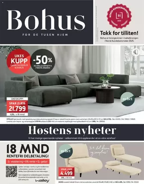 Bohus-katalog i Drammen | Bohus Kundeavis | 2025-09-08T00:00:00.000Z - 2025-10-19T00:00:00.000Z