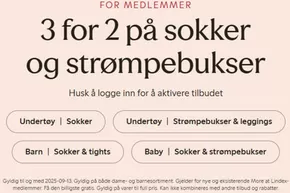 Lindex-katalog | 3 for 2 på sokker og strømpebukser | 2025-09-09T00:00:00.000Z - 2025-09-13T00:00:00.000Z