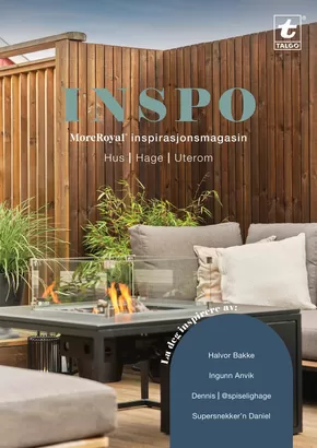 Talgø-katalog | Talgø - INSPO – utgave 1 | 2025-09-12T00:00:00.000Z - 2025-09-26T00:00:00.000Z