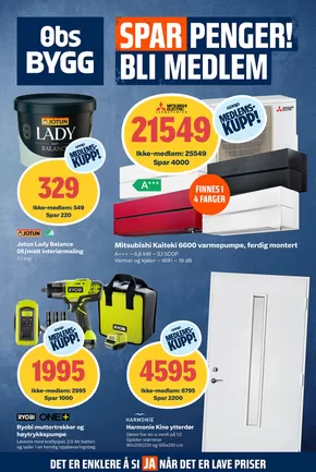 Obs Bygg-katalog i Sandøy | Spesialtilbud for deg | 2025-09-14T00:00:00.000Z - 2025-09-28T00:00:00.000Z