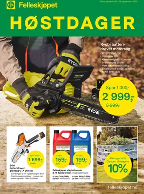 Felleskjøpet-katalog i Asker | Felleskjøpet Kundeavis | 2025-09-15T00:00:00.000Z - 2025-09-29T00:00:00.000Z