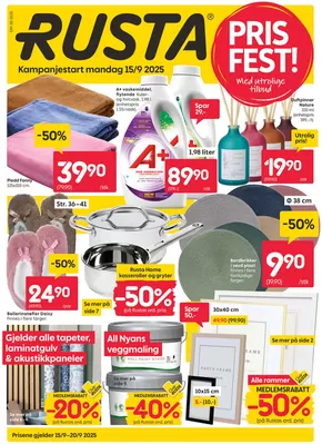 Rusta-katalog i Porsgrunn | Rusta Kundeavis | 2025-09-15T00:00:00.000Z - 2025-09-29T00:00:00.000Z