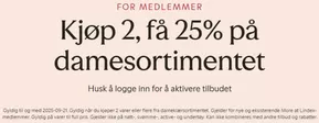 Lindex-katalog i Bodø | Kjøp 2, få 25% på damesortimentet | 2025-09-18T00:00:00.000Z - 2025-09-21T00:00:00.000Z