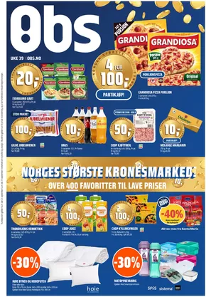 Obs-katalog i Florø | Oppdag attraktive tilbud | 2025-09-21T00:00:00.000Z - 2025-10-05T00:00:00.000Z