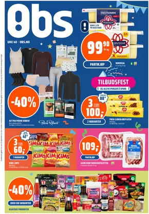 Obs-katalog i Rosendal | Stort utvalg av tilbud | 2025-09-28T00:00:00.000Z - 2025-10-12T00:00:00.000Z