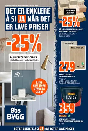 Obs Bygg-katalog i Moss | Aktuelle tilbud og kampanjer | 2025-09-29T00:00:00.000Z - 2025-10-13T00:00:00.000Z