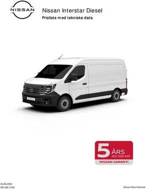 Nissan-katalog i Leira i Valdres | NO NEW INTERSTAR Kundeprisliste ICE Van | 2025-09-29T00:00:00.000Z - 2025-10-13T00:00:00.000Z