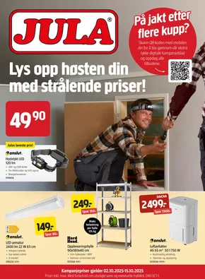 Jula-katalog i Stord | Flott tilbud for kuppjegere | 2025-10-04T00:00:00.000Z - 2025-10-18T00:00:00.000Z