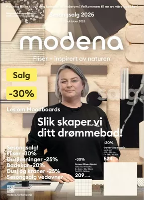 Modena Fliser-katalog i Stavanger | Sesongsalg 2025 | 2025-10-08T00:00:00.000Z - 2025-10-25T00:00:00.000Z