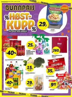Bunnpris-katalog i Sandnessjøen | Topptilbud og rabatter | 2025-10-10T00:00:00.000Z - 2025-10-24T00:00:00.000Z