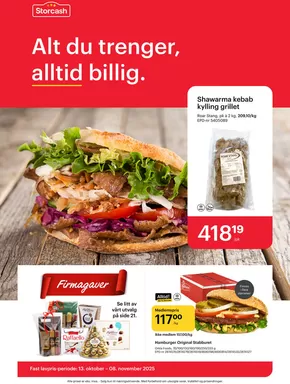 Storcash-katalog i Skien | Storcash kundeavis | 2025-10-13T00:00:00.000Z - 2025-10-27T00:00:00.000Z