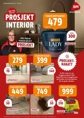 Byggmakker-katalog i Moss | Prosjekt Interiør | 2025-10-14T00:00:00.000Z - 2025-10-25T00:00:00.000Z
