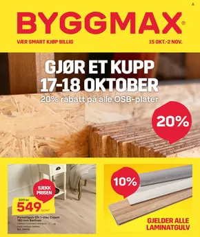 Byggmax-katalog i Skien | Byggmax Kundeavis | 2025-10-15T00:00:00.000Z - 2025-11-02T00:00:00.000Z