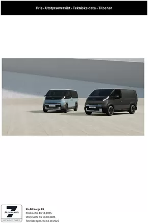 Kia-katalog | Kia PV5 Cargo | 2025-10-16T00:00:00.000Z - 2025-10-30T00:00:00.000Z