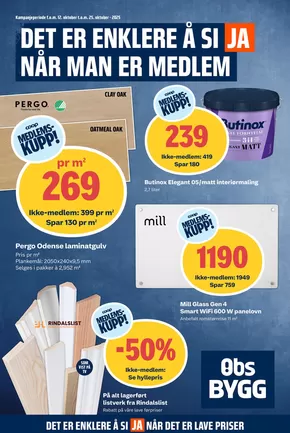 Obs Bygg-katalog i Tromsø | Aktuelle tilbud og kampanjer | 2025-10-18T00:00:00.000Z - 2025-11-01T00:00:00.000Z