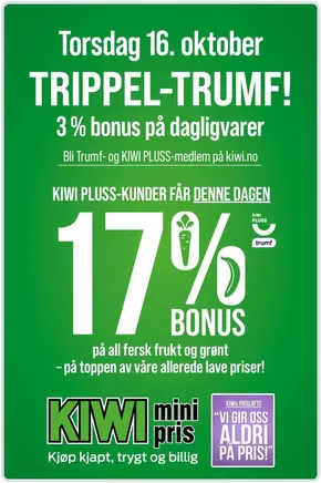 Kiwi-katalog i Skedsmokorset | Flotte rabatter på utvalgte produkter | 2025-10-19T00:00:00.000Z - 2025-11-02T00:00:00.000Z