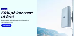 Telenor-katalog i Oslo | 50% på internett ut året | 2025-10-22T00:00:00.000Z - 2025-11-05T00:00:00.000Z