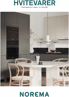 Norema-katalog | Hvitevarer | 2025-10-22T00:00:00.000Z - 2026-03-31T00:00:00.000Z