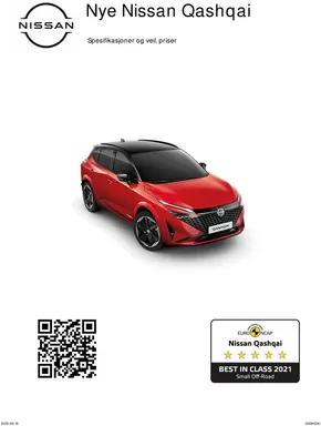 Nissan-katalog i Fiskerstrand | Kundeprisliste Qashqai | 2025-10-23T00:00:00.000Z - 2025-11-06T00:00:00.000Z