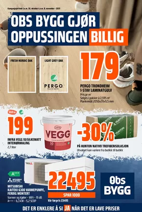 Obs Bygg-katalog i Skjervøy | Topptilbud og rabatter | 2025-10-26T00:00:00.000Z - 2025-11-09T00:00:00.000Z