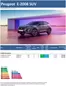 Peugeot-katalog | Last ned prisliste for Peugeot E-2008 SUV | 2025-03-25T00:00:00.000Z - 2026-03-25T00:00:00.000Z