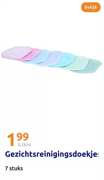 Gezichtsreinigingsdoekje: