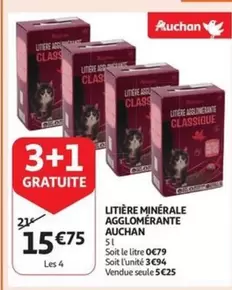 LITIÈRE MINÉRALE AGGLOMÉRANTE