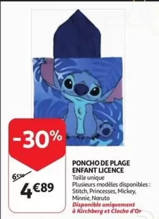 De - PONCHO DE PLAGE ENFANT LICENCE
