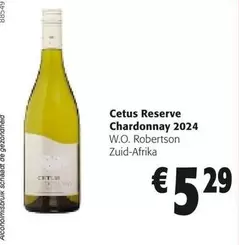De - Cetus Reserve Chardonnay 2024