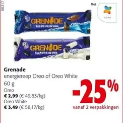 De - energiereep Oreo of Oreo White