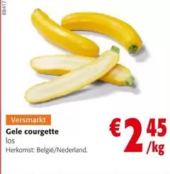 Gele courgette