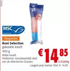 De - Selection gekookte kreeft