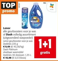 geurboosters voor je was of Dash volledig assortiment