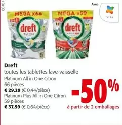 Mega - toutes les tablettes lave-vaisselle Platinum All in One Citron, Platinum Plus All in One Citron