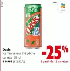Oasis - Ice Tea saveur thé pêche