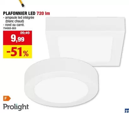 PLAFONNIER LED 720 Im