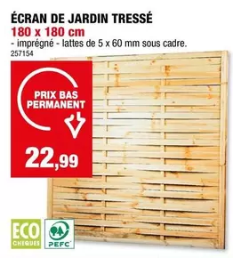 De - ÉCRAN DE JARDIN TRESSÉ 180 x 180 cm